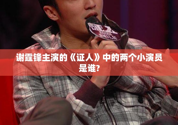 谢霆锋主演的《证人》中的两个小演员是谁?证人中谢霆锋身边的两位小演员是谁？