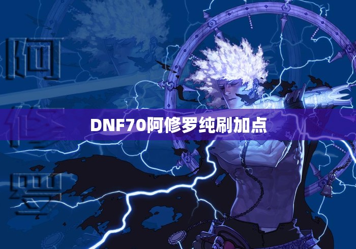 DNF70阿修罗纯刷加点