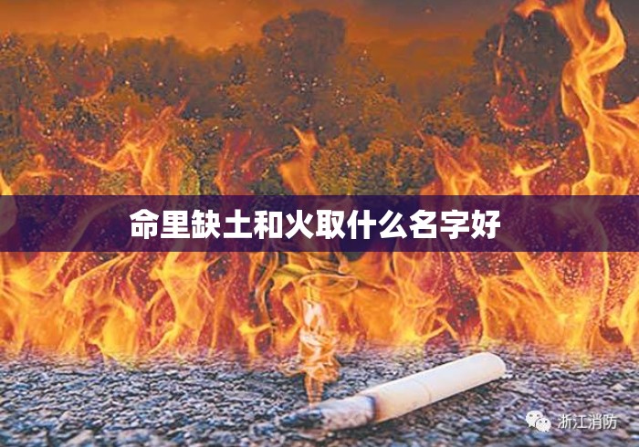 命里缺土和火取什么名字好 