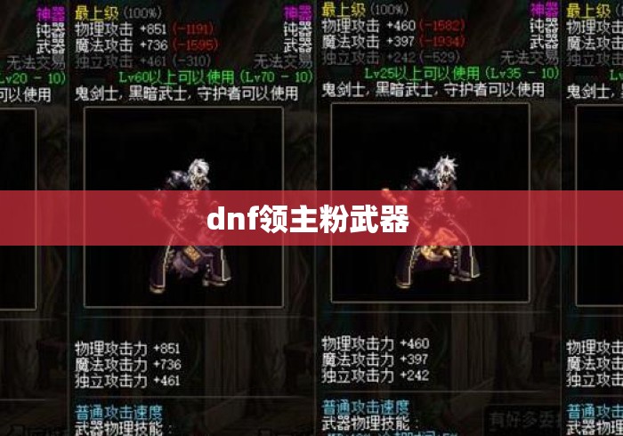 dnf领主粉武器
